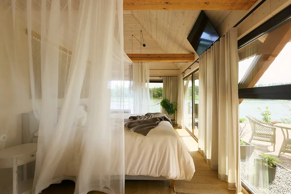 Cozy Wooden Cabin by the River in Estonia
