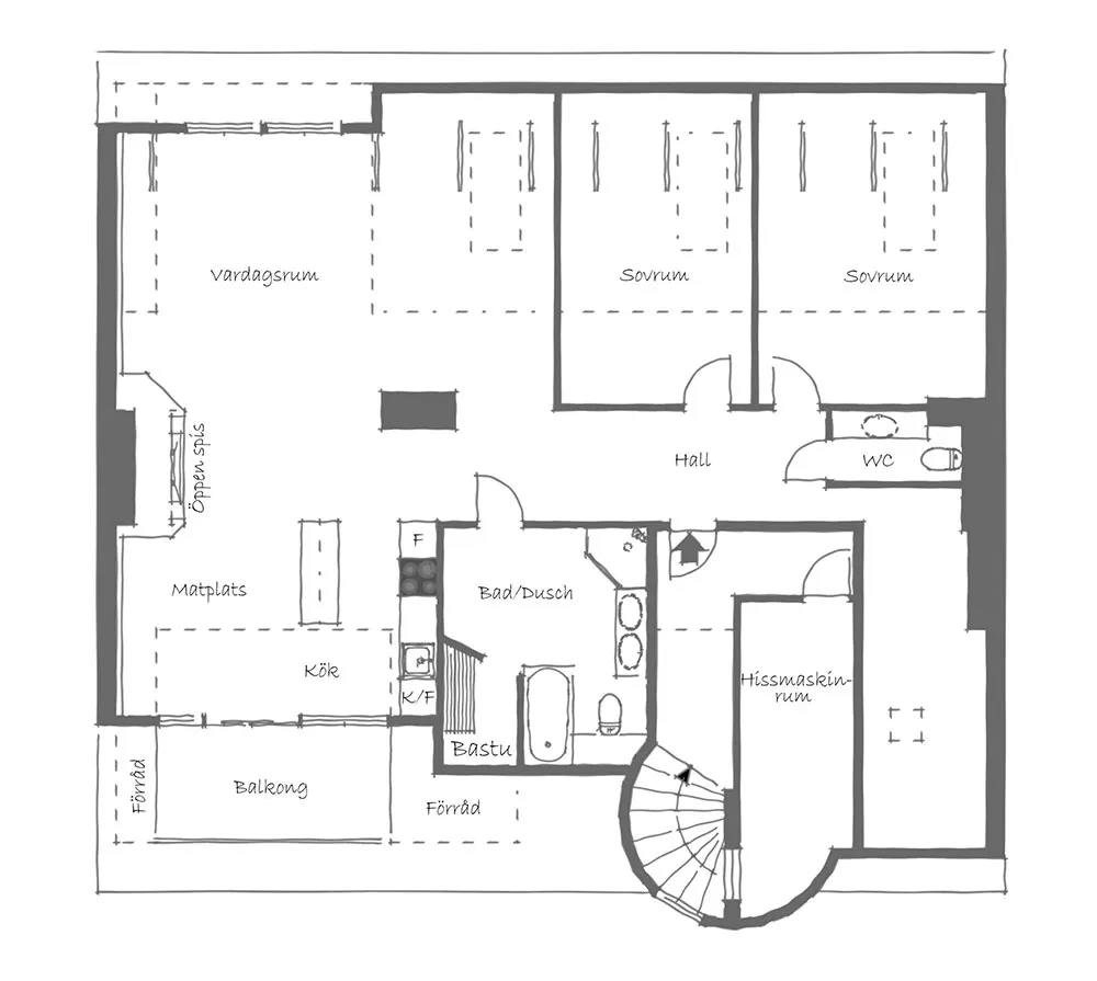 Elegant Modern Design of Swedish Loft - Gallery image 28