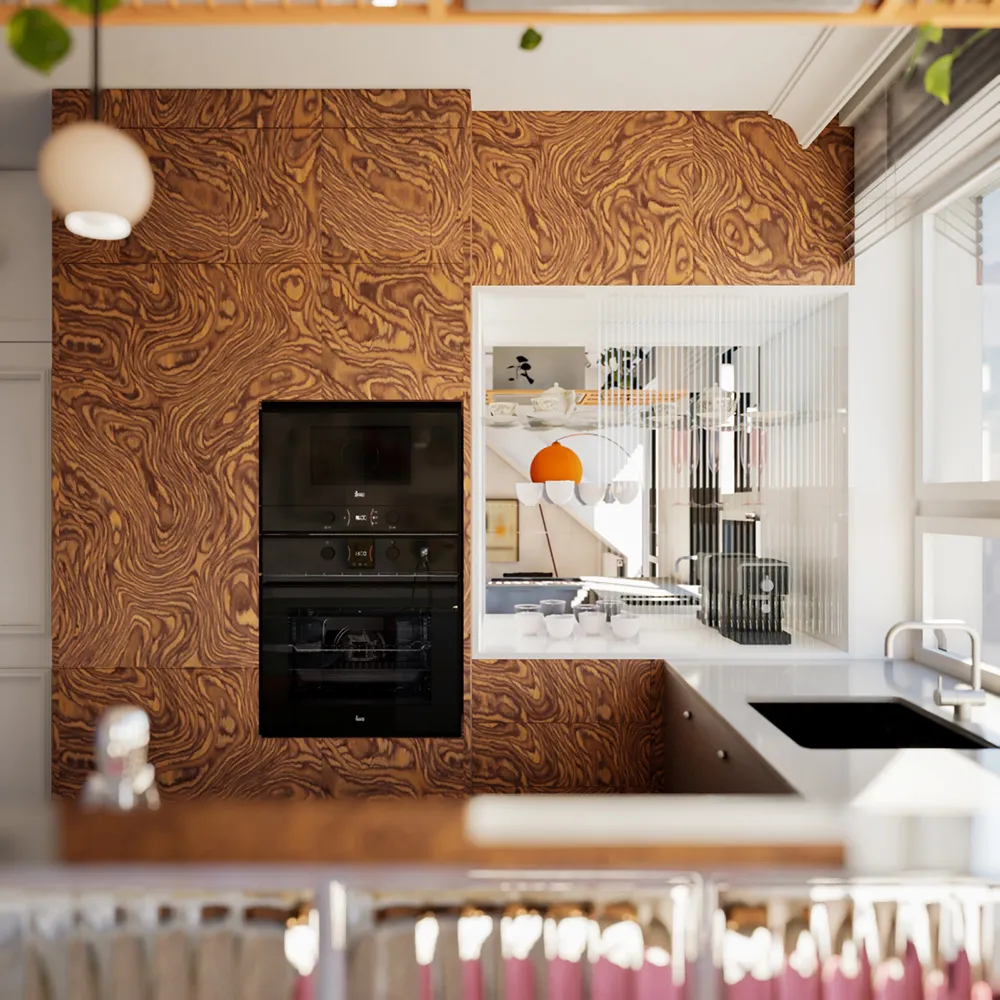 Small two-level apartment in Poland with colorful accents - Gallery image 3