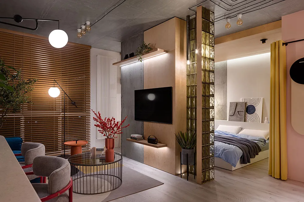 Intérieur moderne à Kyiv, inspiré par les œuvres de Kazimir Malévitch (42 m²) - Gallery image 19