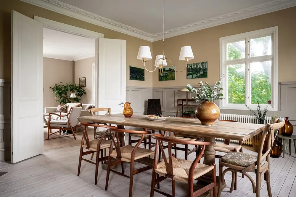 Schöne traditionelle Villa in Schweden mit warmen Interieurs - Gallery image 5