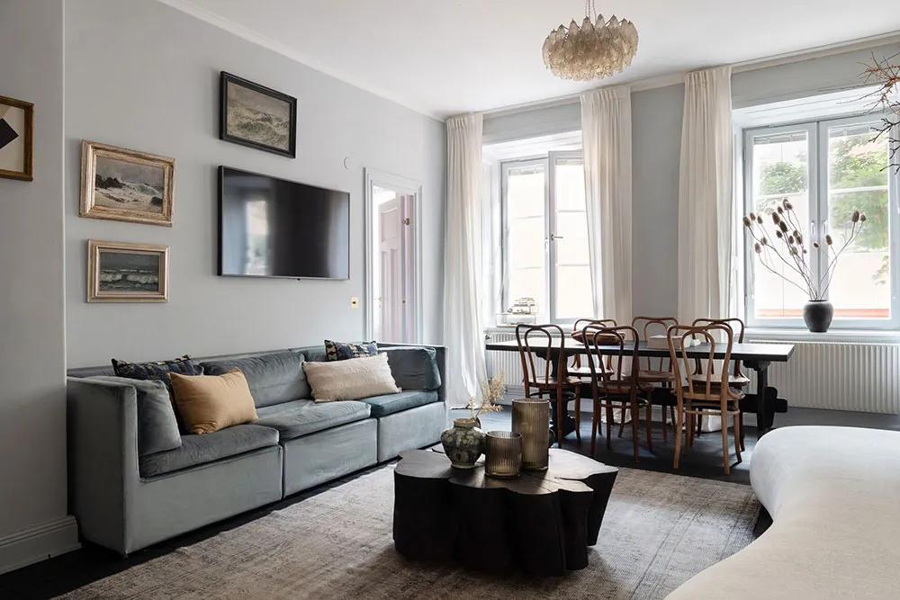 Mezcla de decoración vintage y moderna en el diseño de un apartamento sueco (71 m²) - Gallery image 5