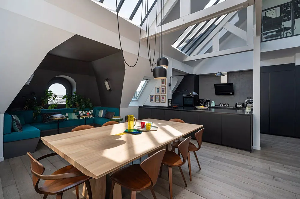 Impresionante loft en París con ventanas en el techo - Gallery image 9