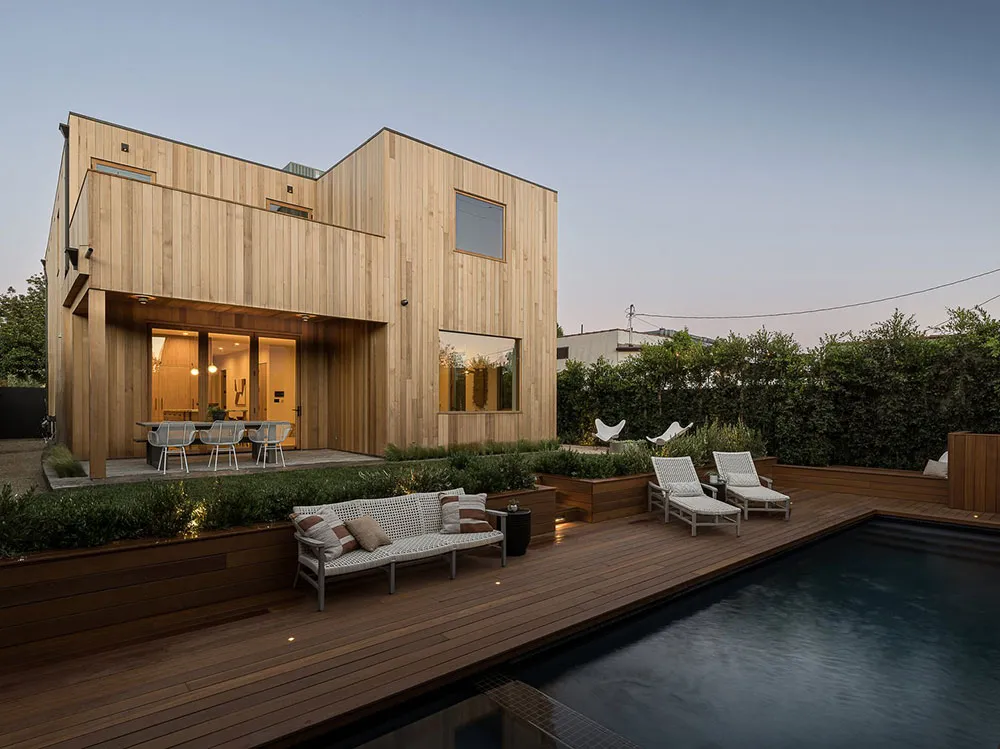 Уютная простота в дизайне современного дома с бассейном в Калифорнии - Gallery image 38