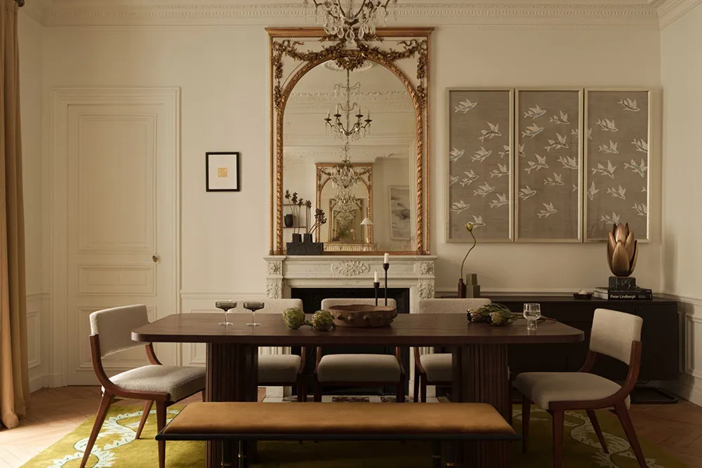 Interior cálido e elegante de lujosos apartamentos en París - Gallery image 4