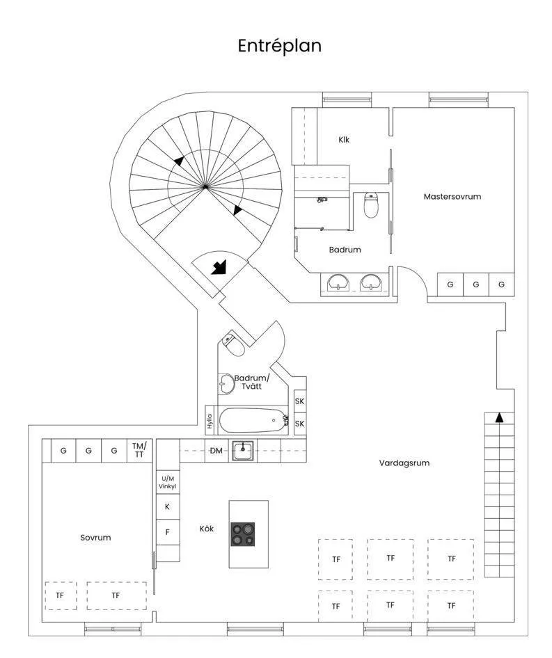 Мансардні вікна та стильний дизайн: вражаючий лофт у Стокгольмі - Gallery image 21
