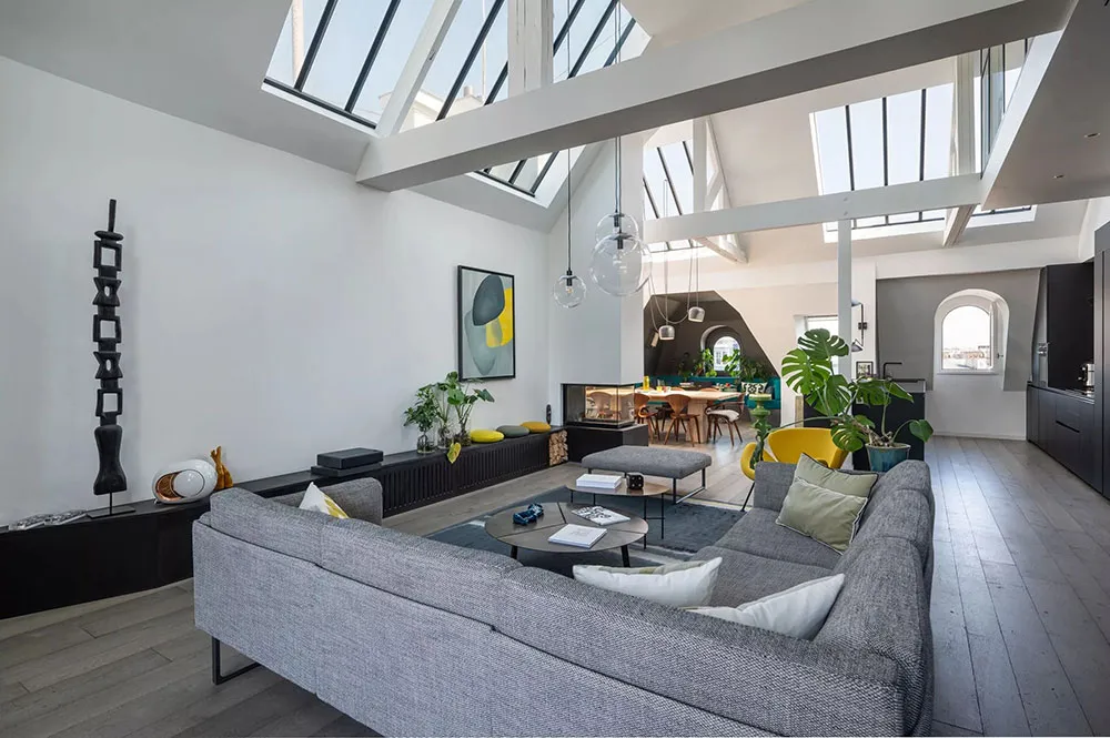 Impresionante loft en París con ventanas en el techo - Gallery image 31