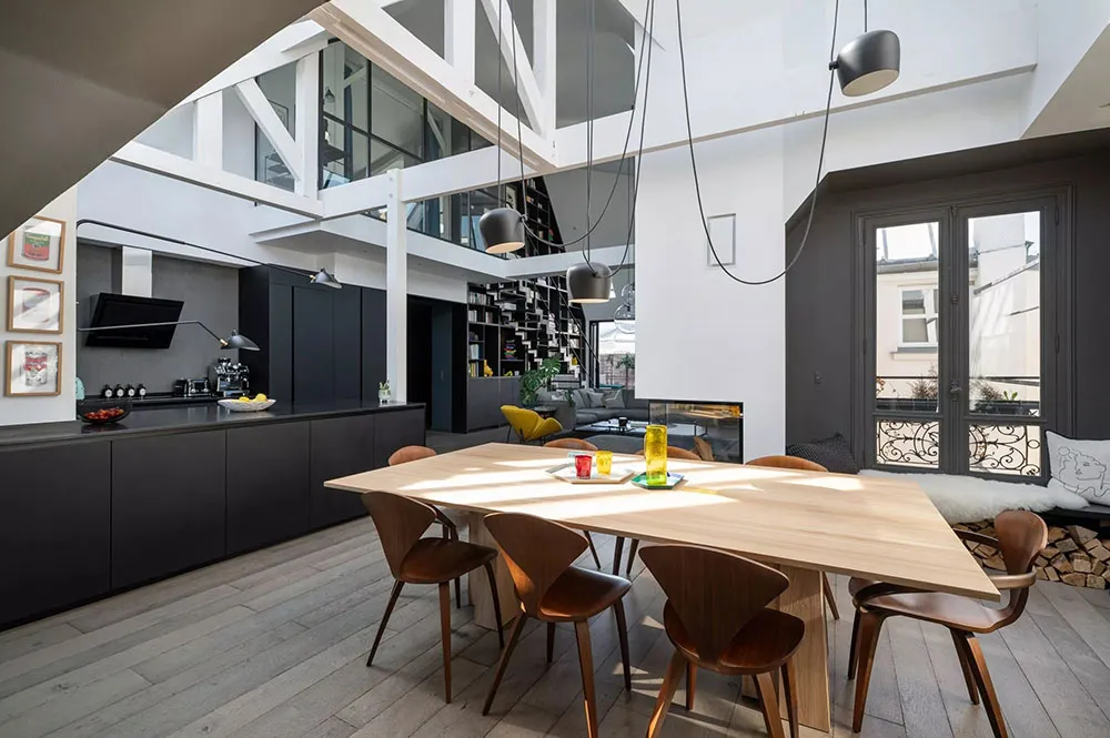 Impresionante loft en París con ventanas en el techo - Gallery image 10