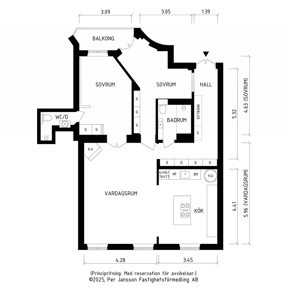 Лепнина, цветной потолок и стильный декор: квартира в Стокгольме (90 кв. м) - Gallery image 26