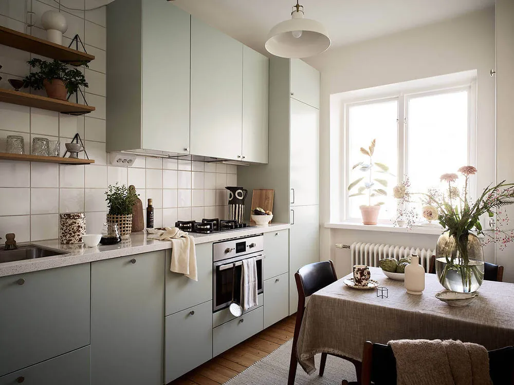 Appartement féminin compact avec salon rose et chambre verte (30 m²) - Gallery image 8