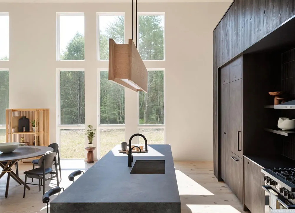 Високі стеля та багато вікон: будинок у амбарному стилі посеред лісу - Gallery image 4