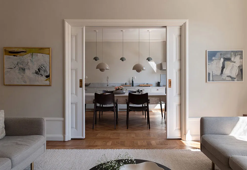 Élégance et simplicité dans le design d'un appartement moderne à Stockholm - Gallery image 2