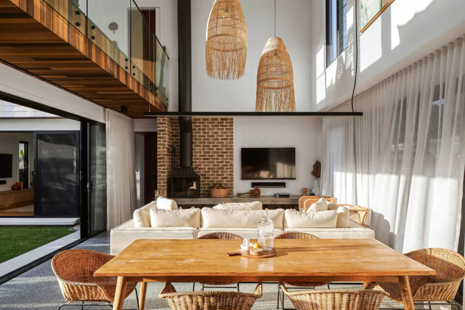 Stylowy i ciepły nowoczesny domek z drewna i kamienia w Australii - Gallery image 7