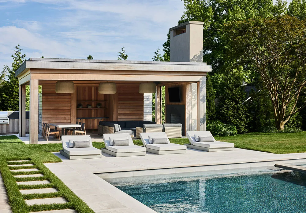 Elegancki nowoczesny design z obfitym użyciem drewna na Long Island - Gallery image 22