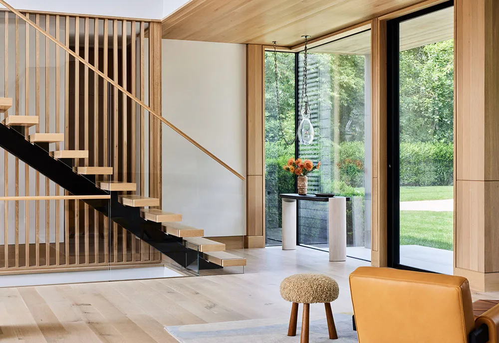 Elegancki nowoczesny design z obfitym użyciem drewna na Long Island - Gallery image 23