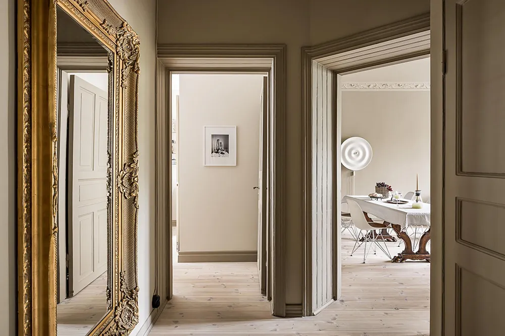 Стильные оттенки бежевого и зеленого в дизайне шведской квартиры (93 кв. м) - Gallery image 28