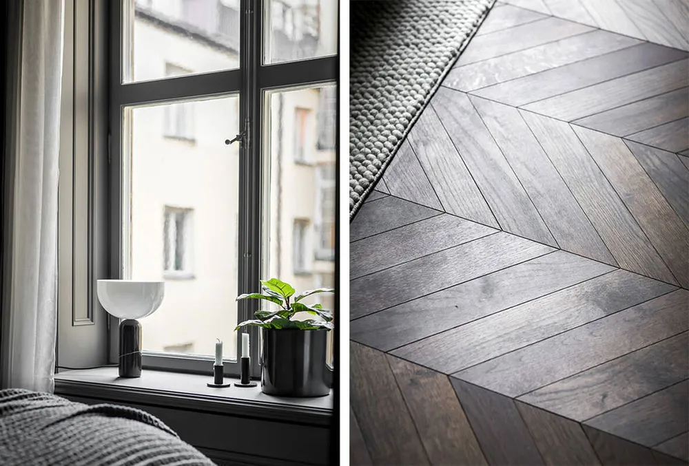 Style moderne d'intérieur gris pour une petite appartement de 39 m² avec salon passant - Gallery image 14