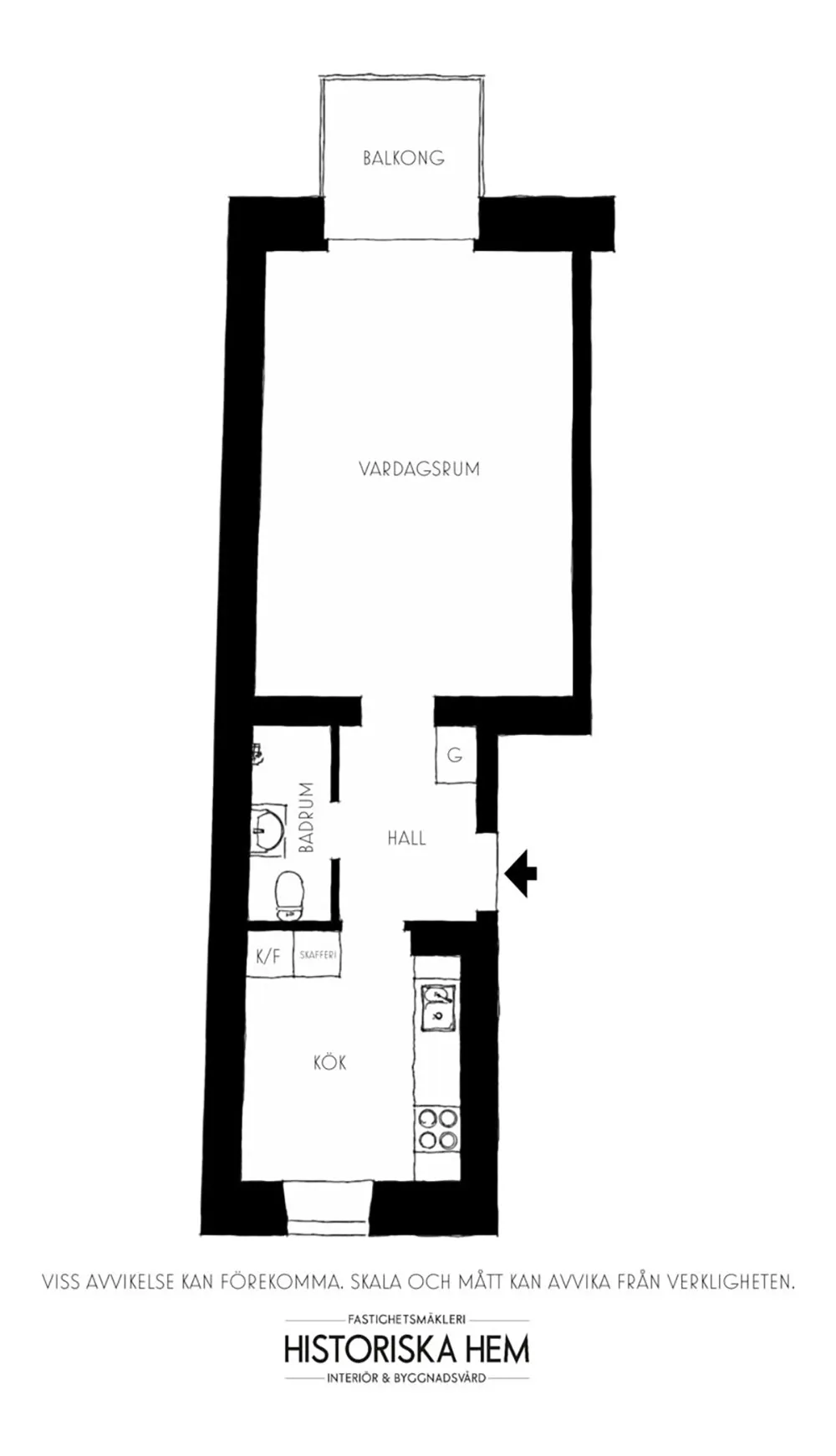 Квартира студента в Швеции с желтыми стенами (36 кв. м) - Gallery image 22