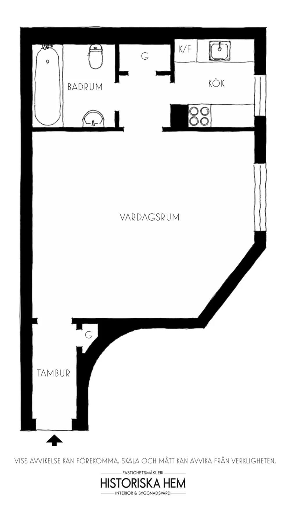 Bright Budget Student Apartment in Sweden (28 sqm) - Gallery image 22