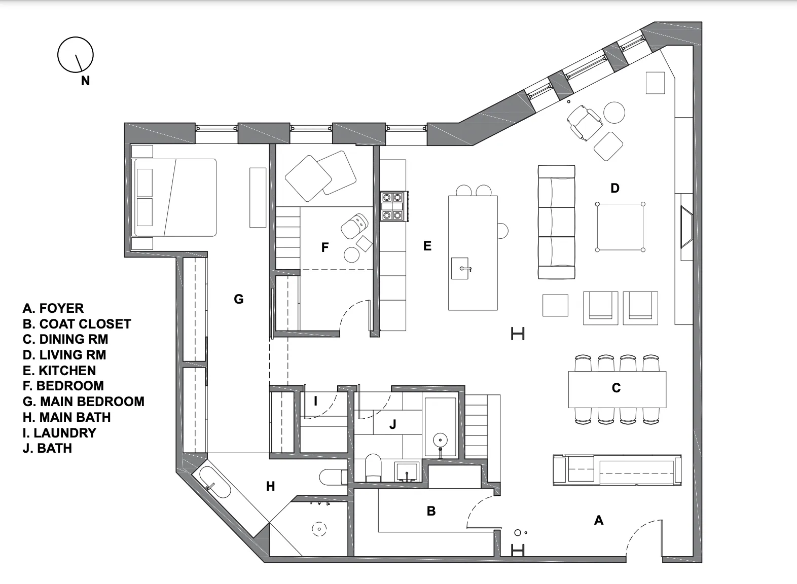 Светлый лофт с красочными постерами на Бродвее - Gallery image 18
