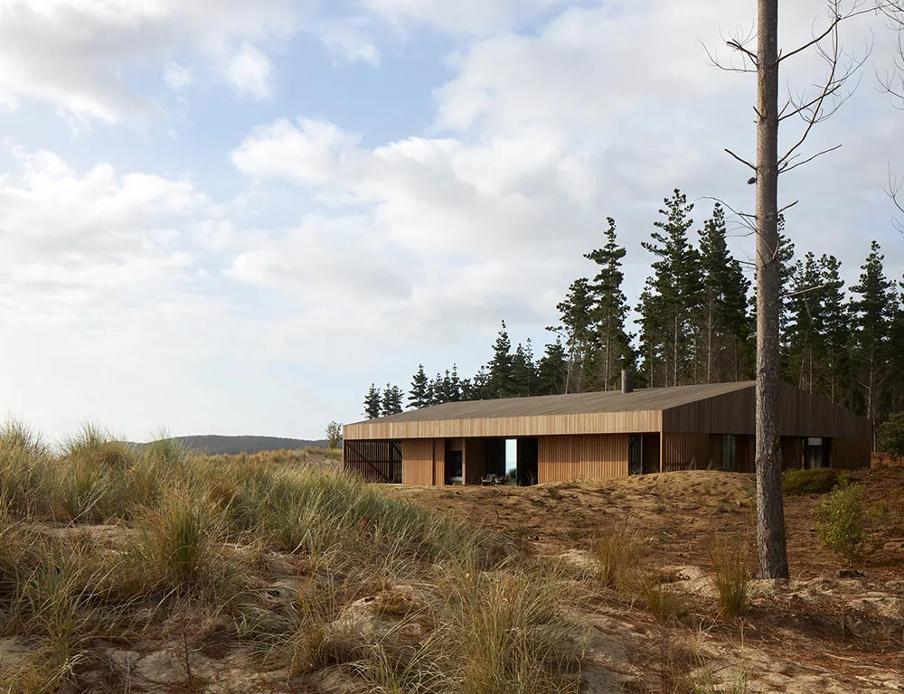 Maison en bois moderne dans les dunes de Nouvelle-Zélande - Gallery image 15