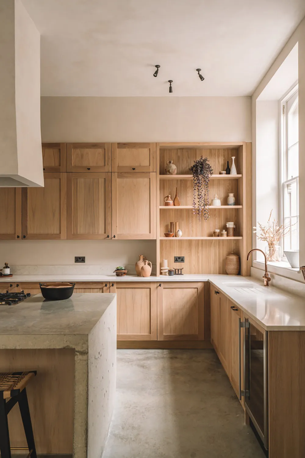 Earthy tones and minimalist design: apartment in a former school in England - Gallery image 8