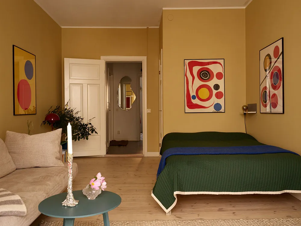 Квартира студента в Швеции с желтыми стенами (36 кв. м) - Gallery image 9