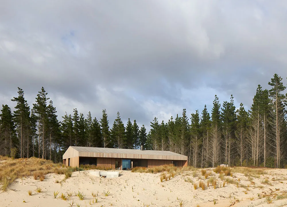 Maison en bois moderne dans les dunes de Nouvelle-Zélande - Gallery image 14