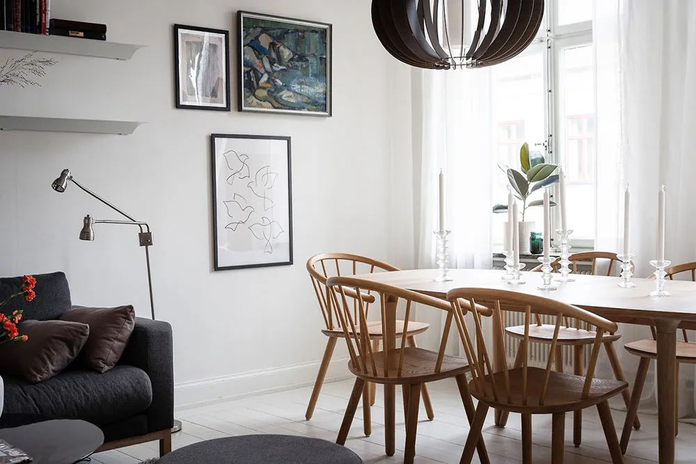 Уютный белый интерьер с лёгкими тёмными акцентами (57 кв. м) - Gallery image 3