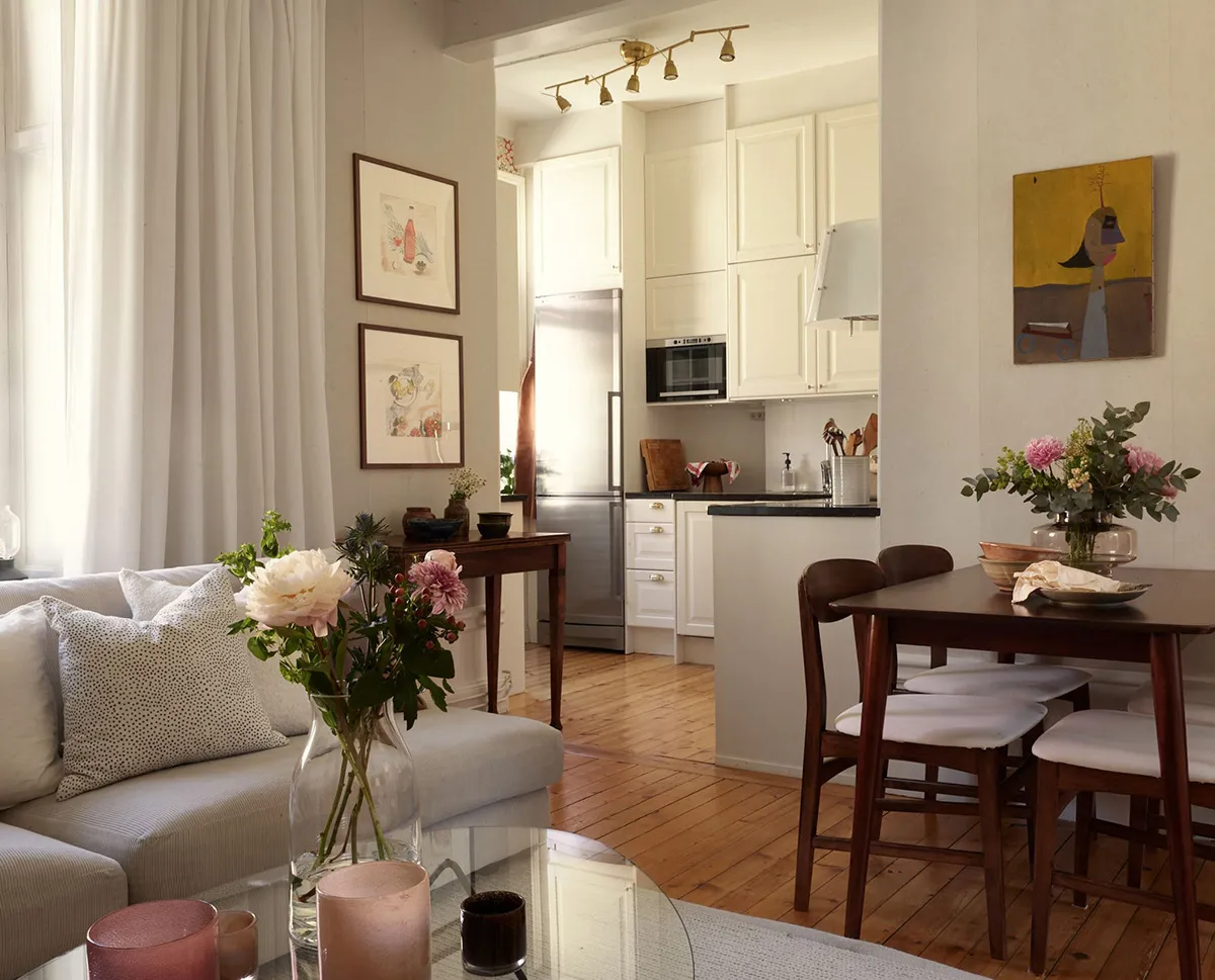 Sanfter Interieur mit kreativen Akzenten: Kleine Wohnung in Stockholm (52 qm) - 7