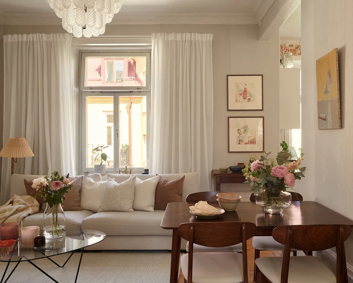 Sanfter Interieur mit kreativen Akzenten: Kleine Wohnung in Stockholm (52 qm) - 1
