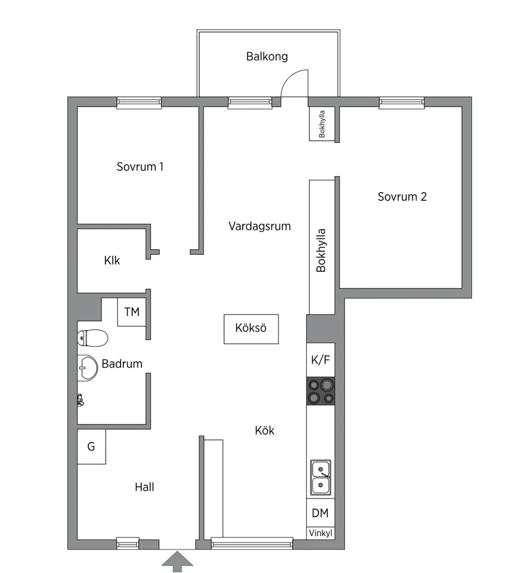 Pastelowa kwatera w Szwecji z nietypowym układem pomieszczeń - Gallery image 16