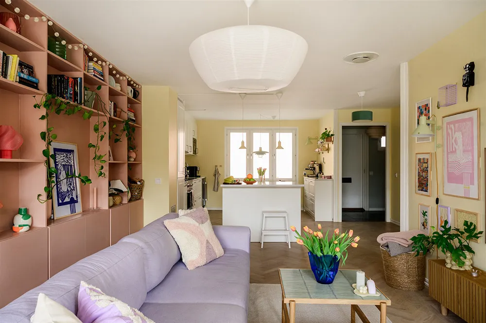 Pastelowa kwatera w Szwecji z nietypowym układem pomieszczeń - Gallery image 5