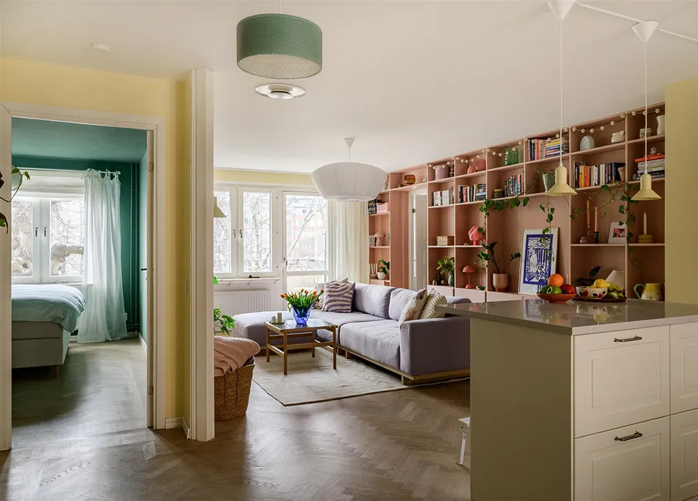 Pastelowa kwatera w Szwecji z nietypowym układem pomieszczeń - Gallery image 8