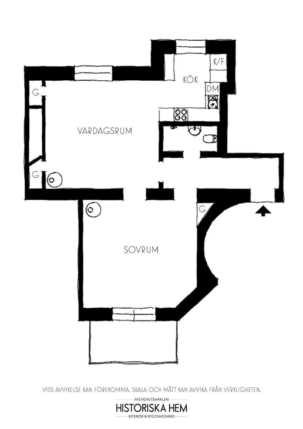 Sanfter Interieur mit kreativen Akzenten: Kleine Wohnung in Stockholm (52 qm) - 23