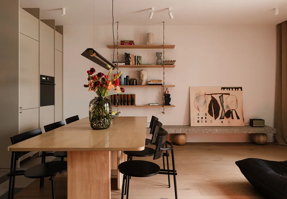 Interior industrial de moda para una familia en Poznan - Gallery image 2