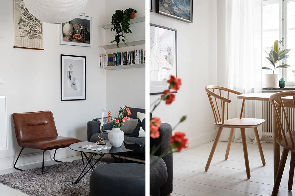 Уютный белый интерьер с лёгкими тёмными акцентами (57 кв. м) - Gallery image 7