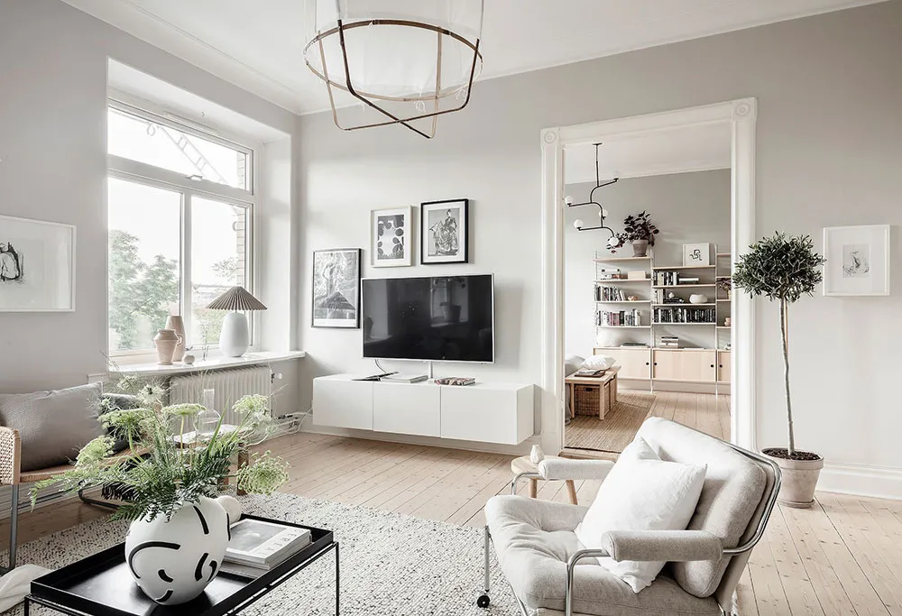 आधुनिक सजावट एवं पियानो: गोथेनबर्ग में एक अपार्टमेंट (104 वर्ग मीटर) - Gallery image 4