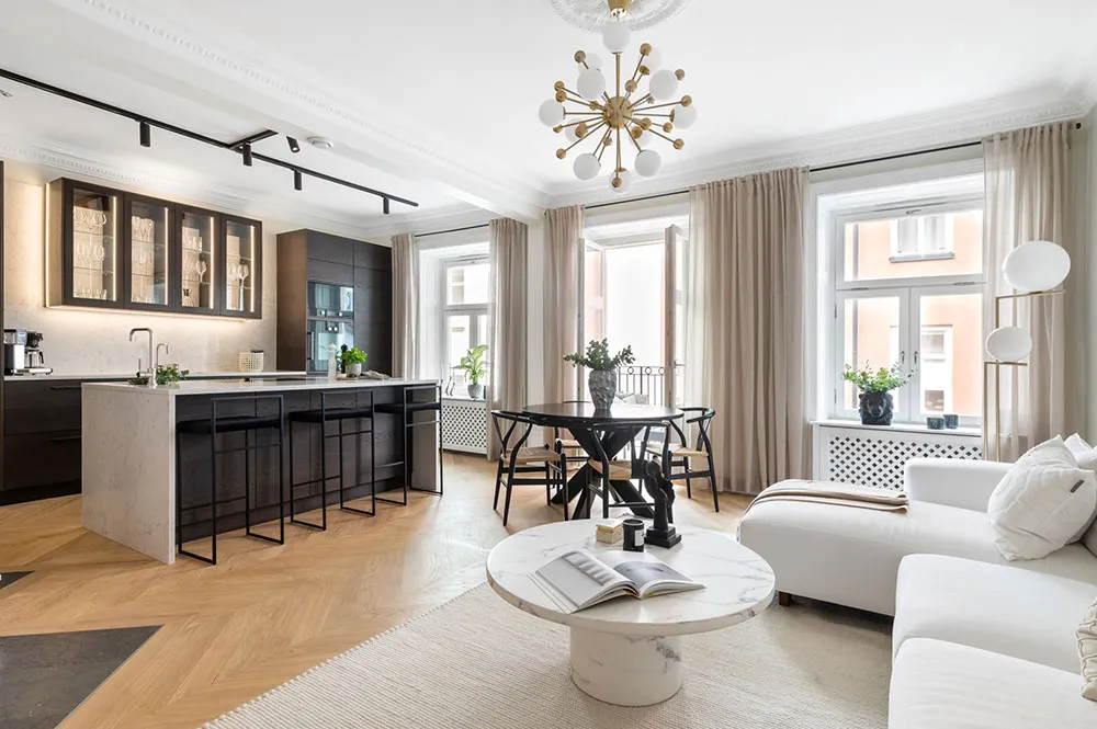 Suavidad elegante de una apartamento escandinavo moderno (71 m²) - Gallery image 6