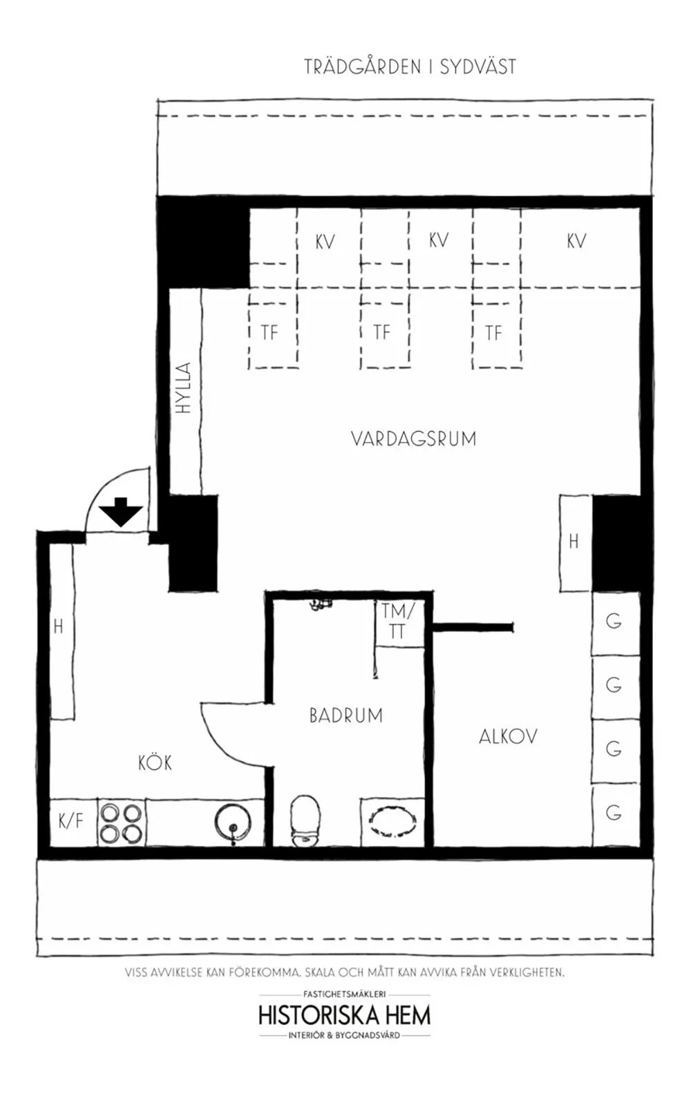 Уютная маленькая мансарда в Стокгольме с красочной мебелью (42 кв. м) - Gallery image 23