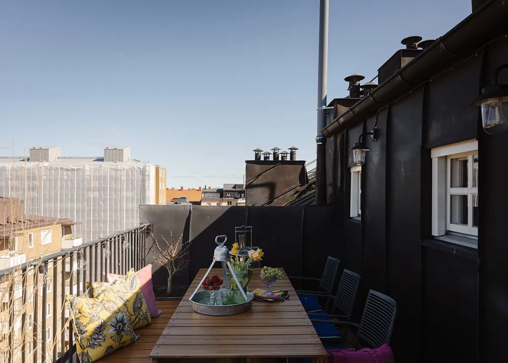 Живая мансарда с ретро-настроением в Стокгольме - Gallery image 7