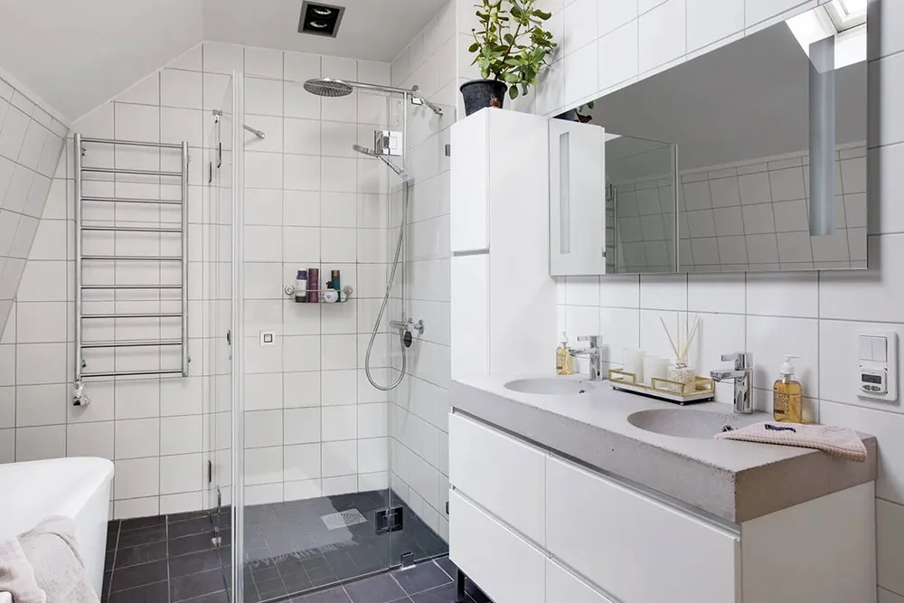 Prächtiger Design einer Dachstockwohnung in Schweden - Gallery image 22