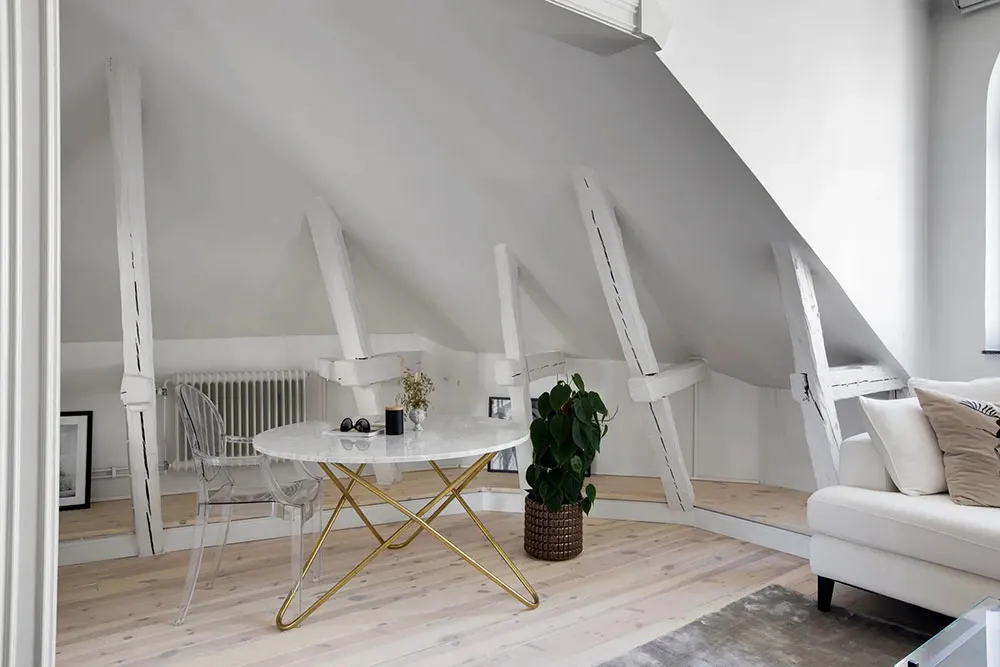 Prächtiger Design einer Dachstockwohnung in Schweden - Gallery image 5