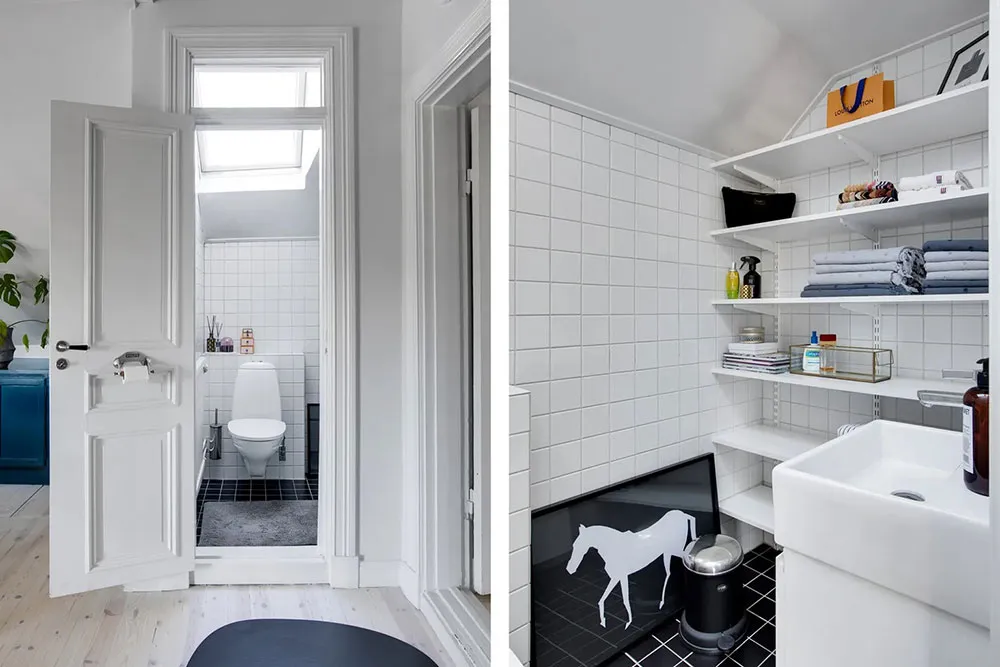 Prächtiger Design einer Dachstockwohnung in Schweden - Gallery image 19