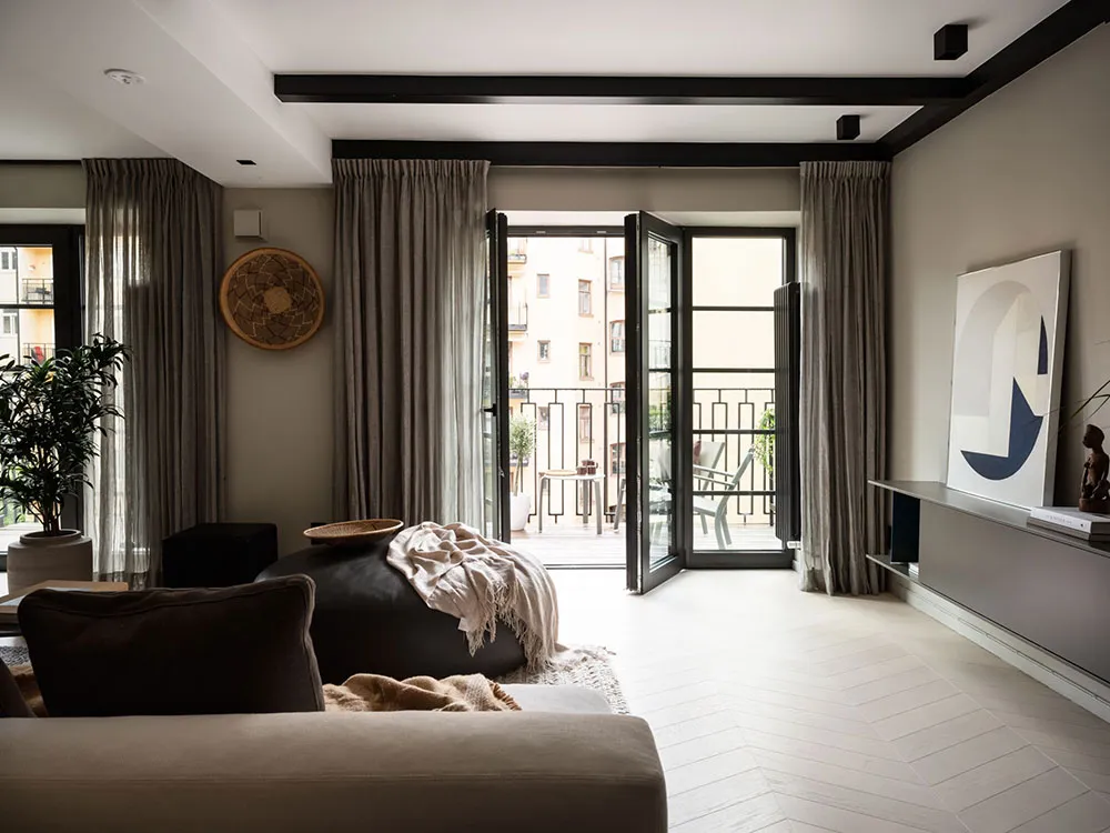 Diseño moderno y elegante de un apartamento de dos plantas en Estocolmo - Gallery image 3