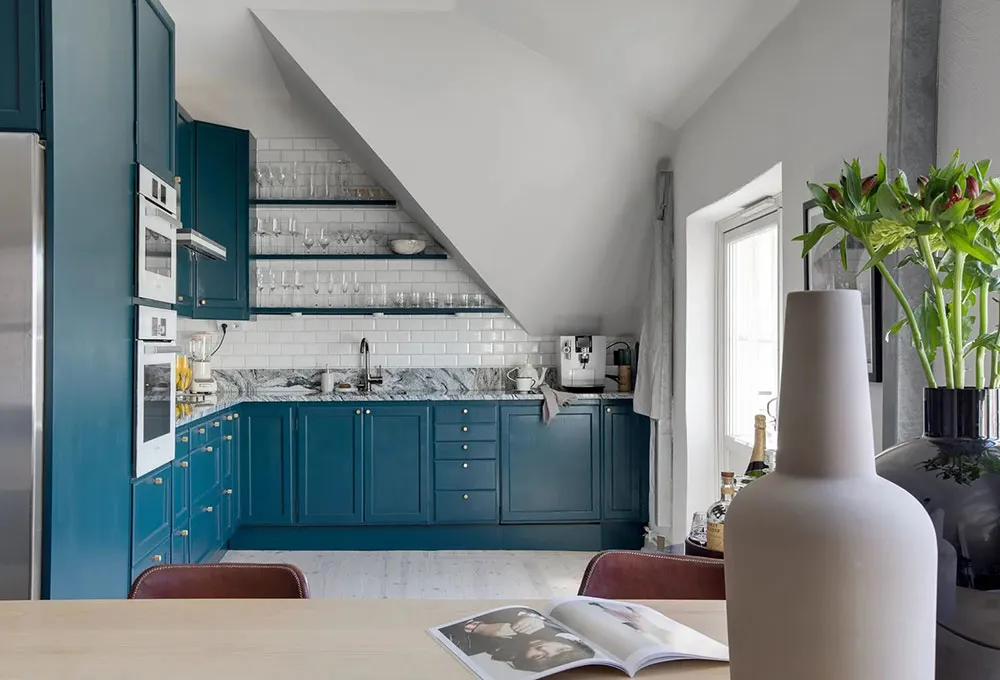 Prächtiger Design einer Dachstockwohnung in Schweden - Gallery image 14