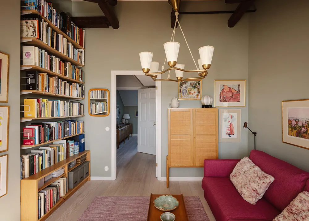 Живая мансарда с ретро-настроением в Стокгольме - Gallery image 25