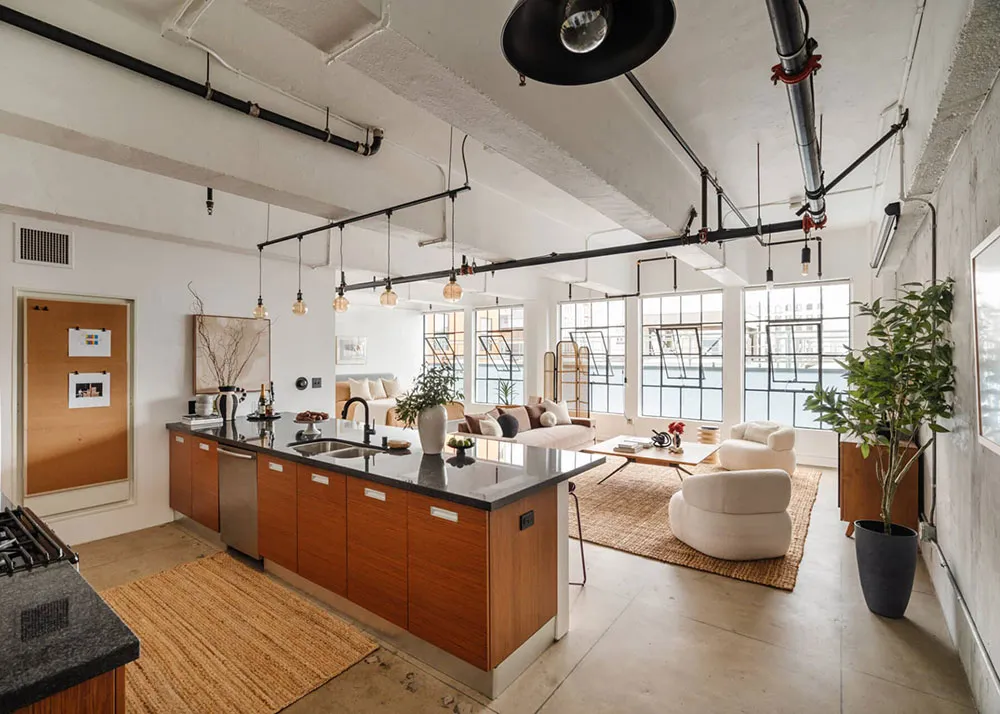 Leben im Freien: Lichter Loft mit offenen Innenausstattung in Los Angeles - Gallery image 2