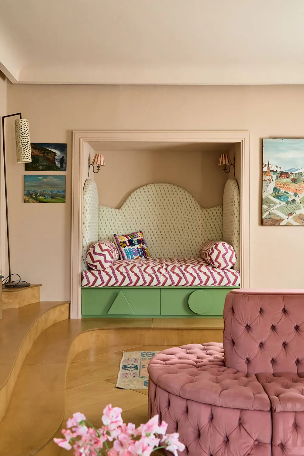 Царство принтів і орнаментів у дизайні яскравого георгіанського котеджу - Gallery image 16