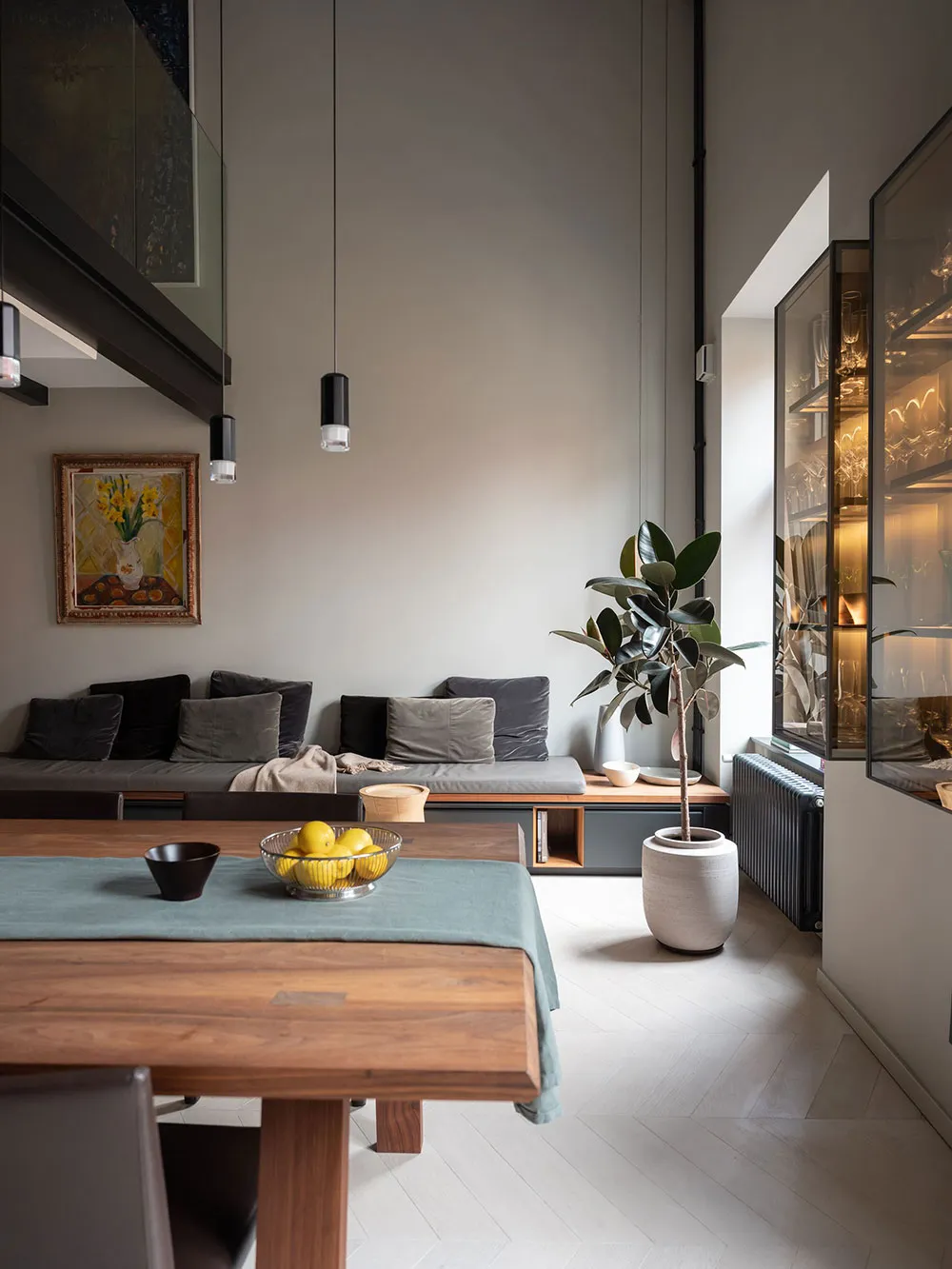 Diseño moderno y elegante de un apartamento de dos plantas en Estocolmo - Gallery image 14